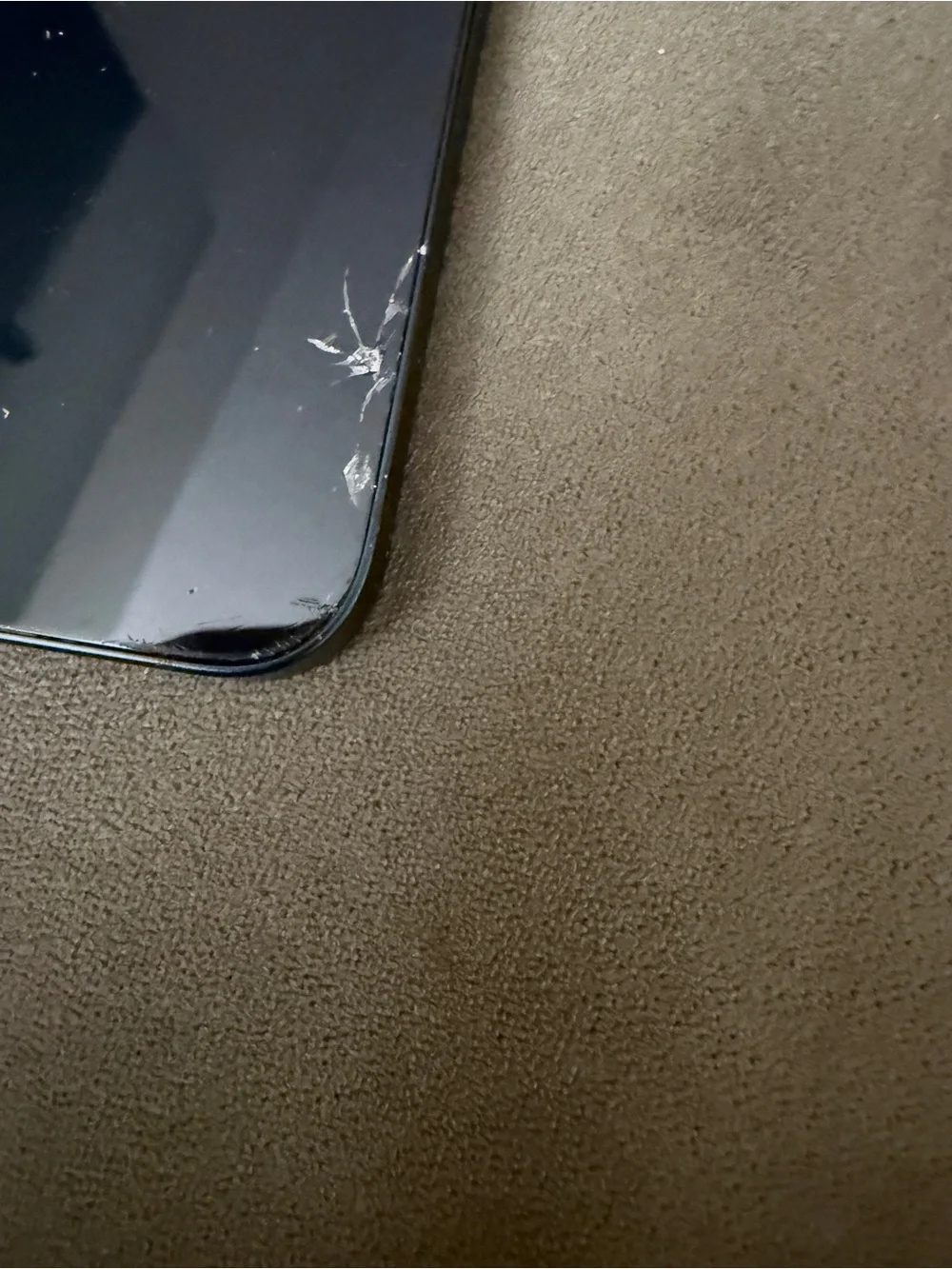 Apple Black Smartphone with Edge-to-Edge Display